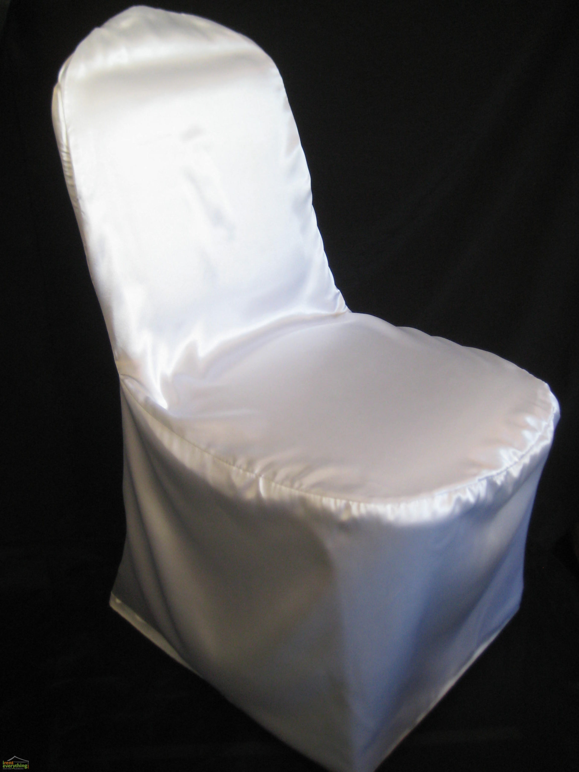 Satin Banquet Chair White Cover iRent Orlando iRent Everything