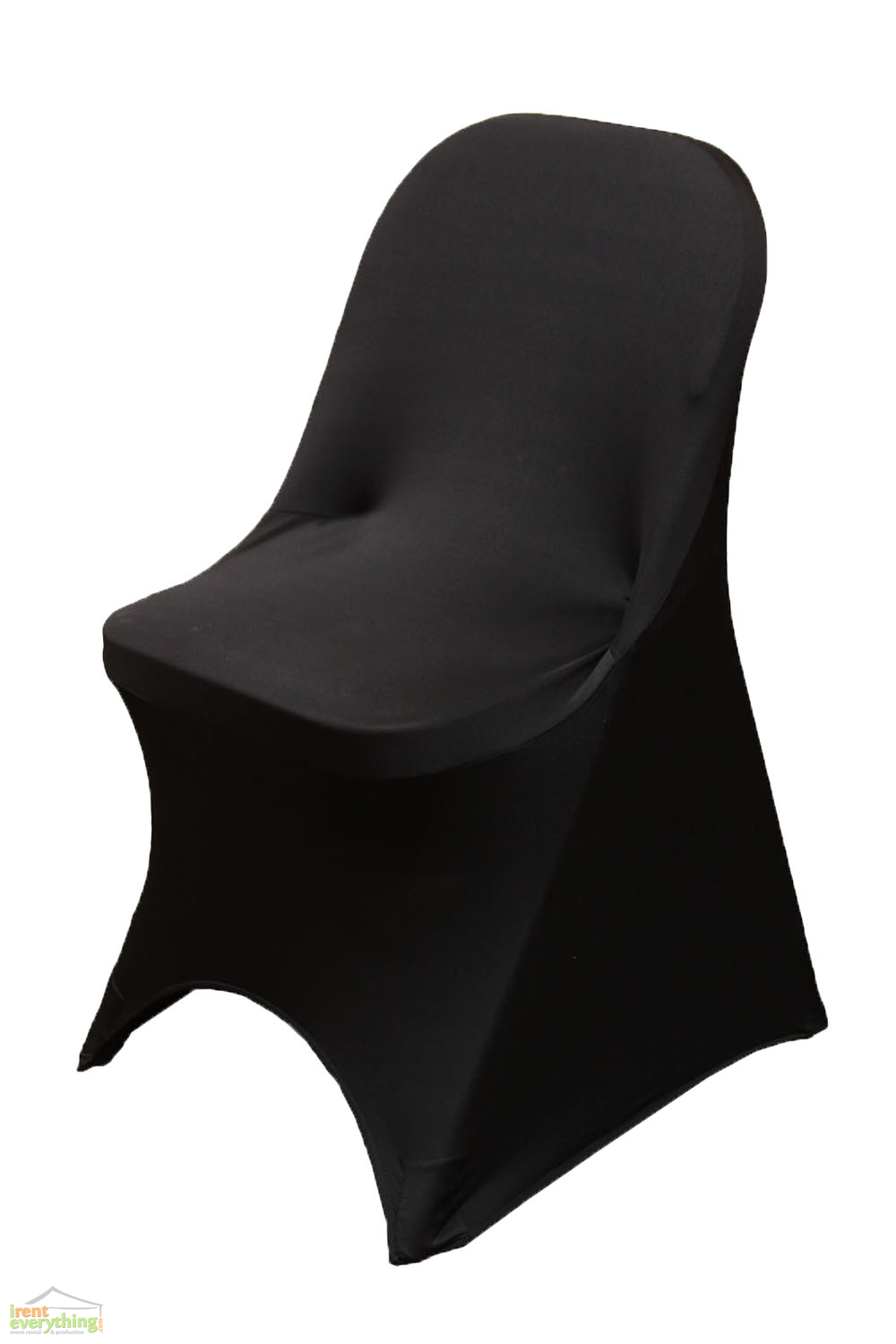 spandex black folding chair