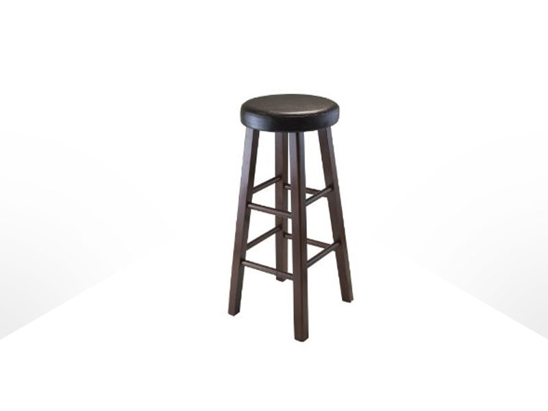 Wooden Bar Stool w/ Padded Seat - iRent Everything