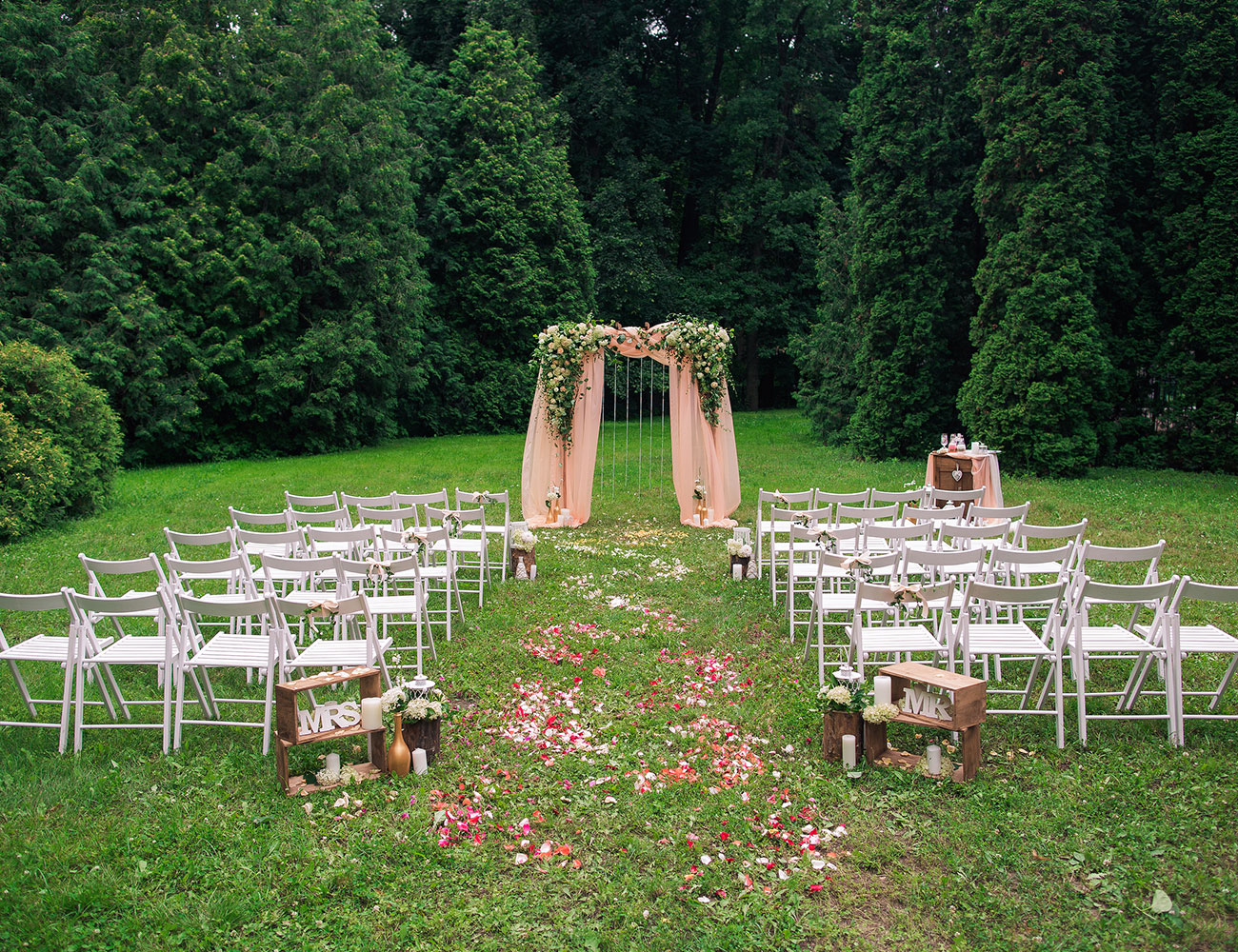 Tent at a wedding