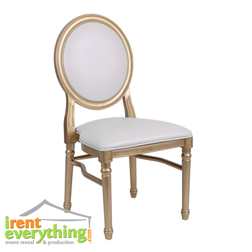 Pop” Louis Chair- Gold - MTB Event Rentals