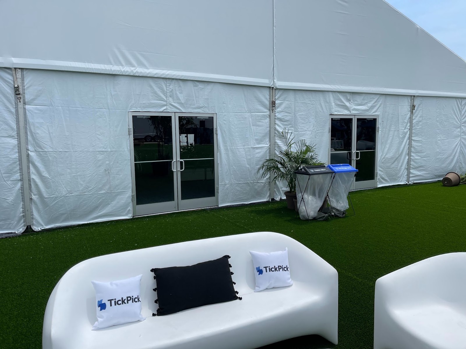 a climate-controlled tent with doors and sidewalls at Welcome to Rockville at the Daytona International Speedway