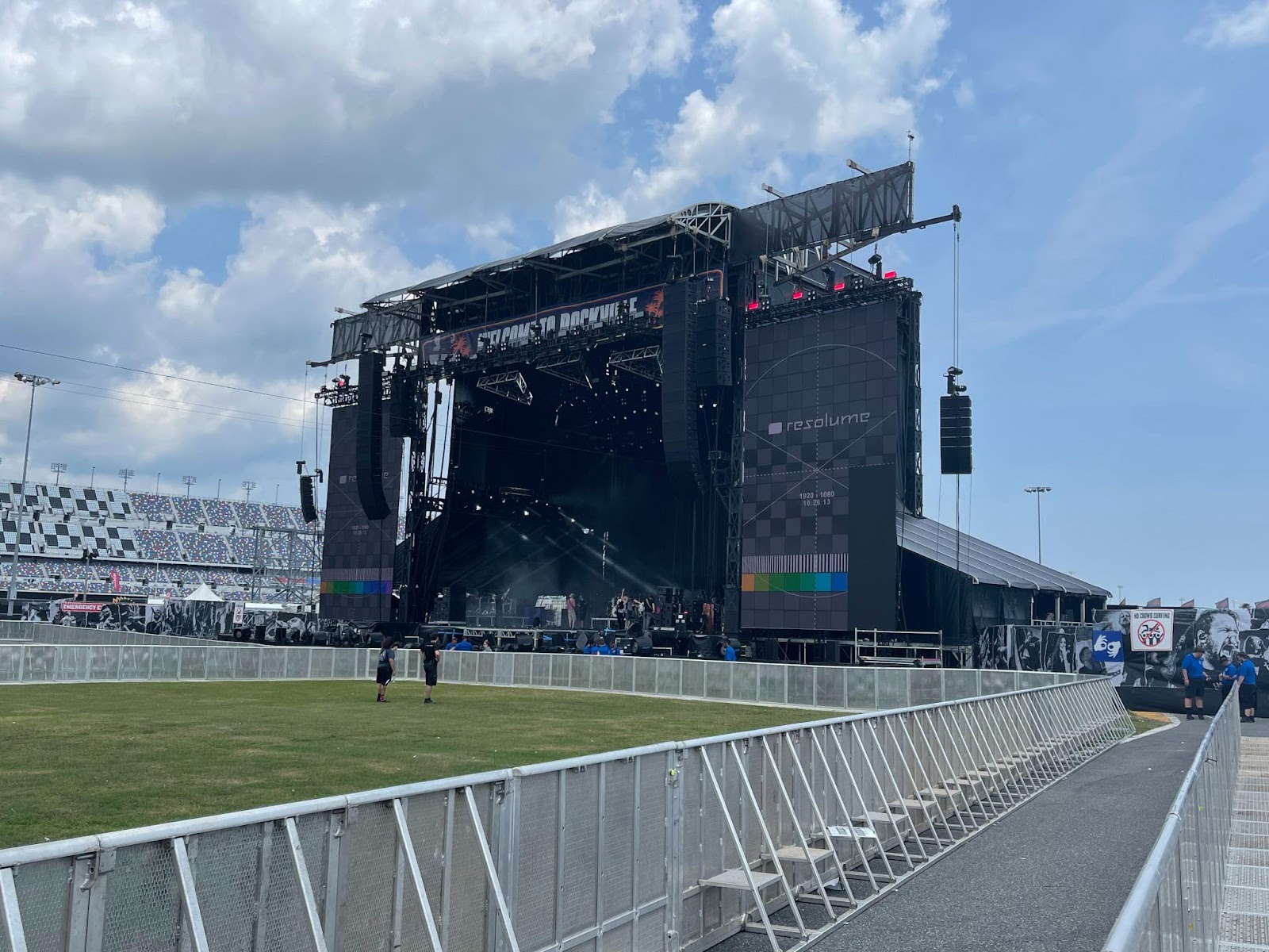 the Welcome to Rockville stage at the Daytona International Speedway