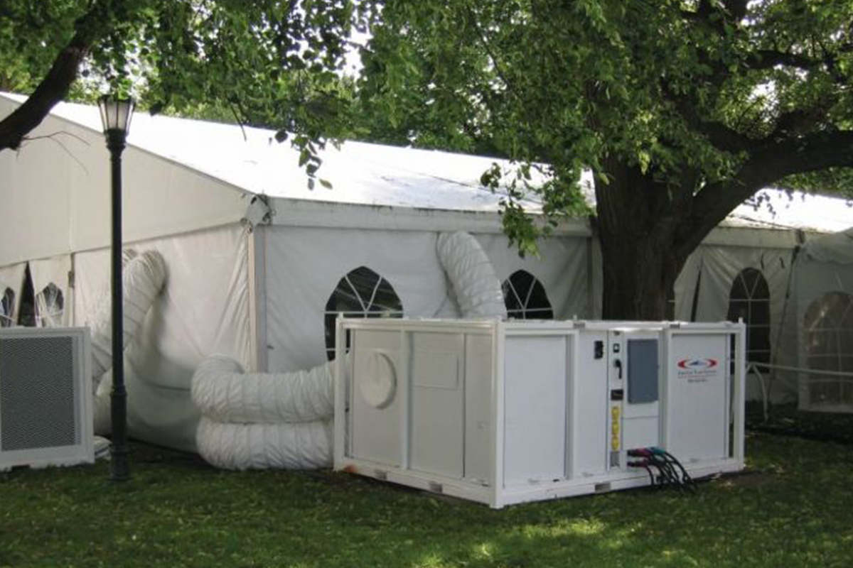 HVAC tent