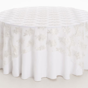 White Silver Camilla Textured Sheer