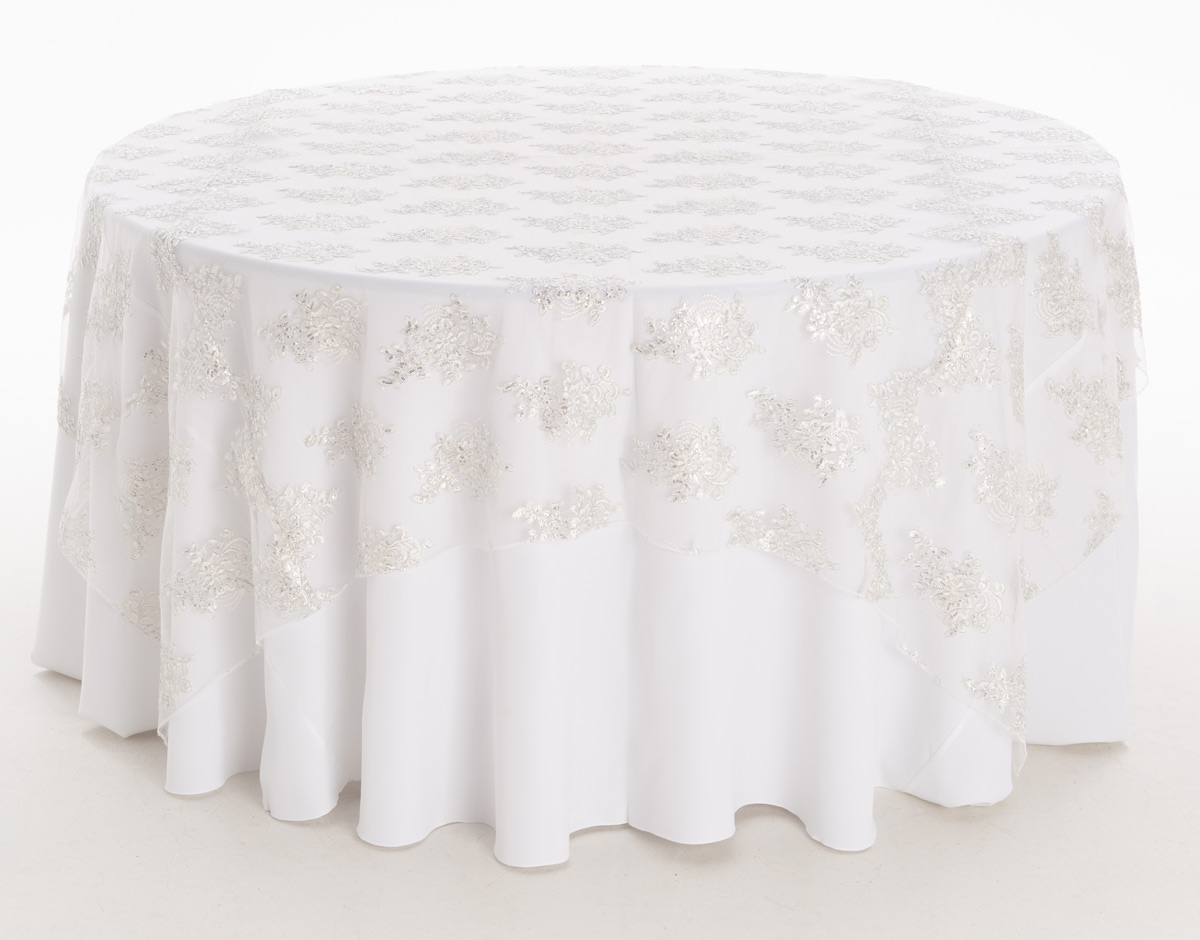 White Silver Camilla Textured Sheer