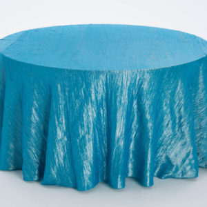 Caribbean Blue Crinkle Taffeta