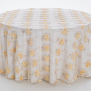 Champagne Vintage Veil Textured Sheer