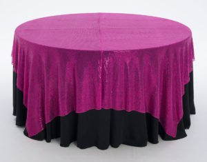 Hot Pink 3MM Sequins Overlay