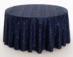 Navy Laser Cut Textured Sheer