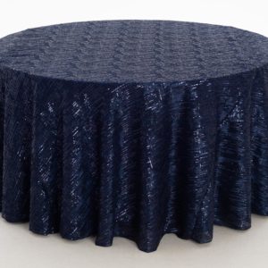 Navy Laser Cut Textured Sheer