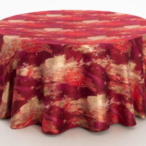 Watercolor Red Gold Metallic Reversed