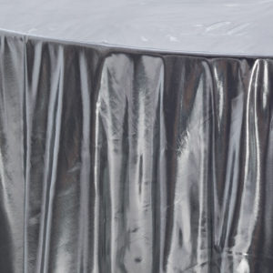 Silver Liquid Lame Overlay - Image 3