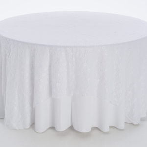 White Garden Lace Overlay