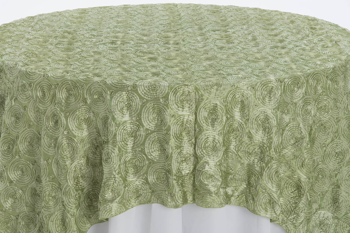 Celery Swirl Taffeta Overlay iRent Everything
