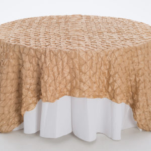 Champagne Buttons Taffeta Overlay