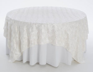 Cream Swirl Taffeta Overlay