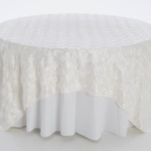 Cream Swirl Taffeta Overlay