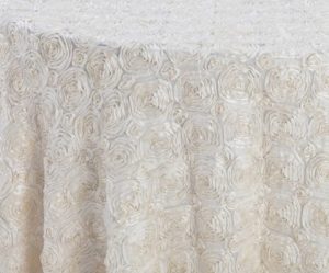 French Vanilla Flowered Taffeta - Image 3