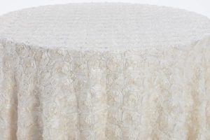 French Vanilla Flowered Taffeta - Image 2