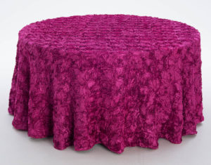 Fuschia Flowered Taffeta