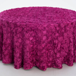 Fuschia Flowered Taffeta