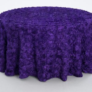 Grape Flowered Taffeta