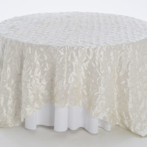 Irish Cream Buttons Taffeta Overlay