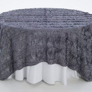 Pewter Wave Taffeta Overlay