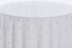 White Embroidered Sheer Overlay - Image 2