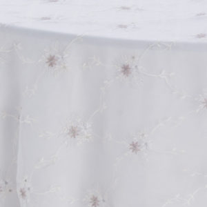 White Embroidered Sheer Overlay - Image 3