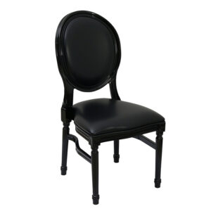 Black Castle Chair, Black Pads