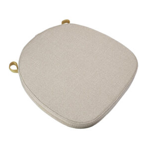 Burlap Cross Back Chair Pad