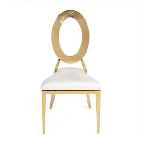 Gold Oh! Chair, White Pad