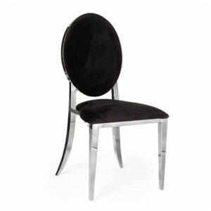 Silver Gala Chair, Black Pads