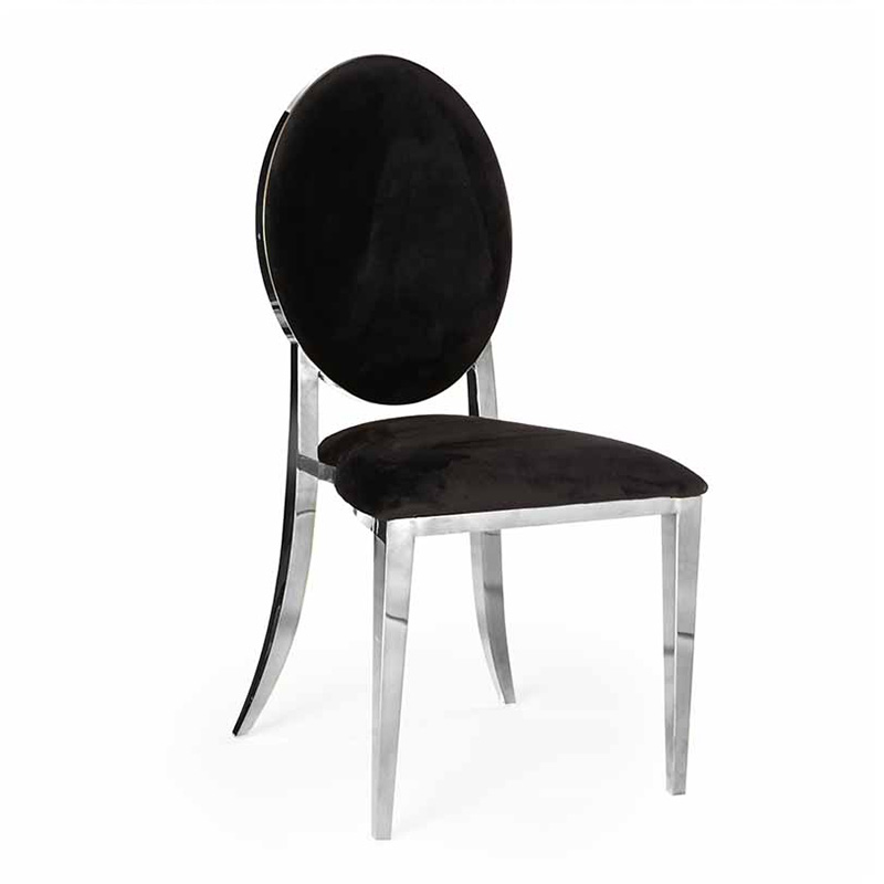 Silver Gala Chair, Black Pads