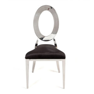 Silver Oh! Chair, Black Pad