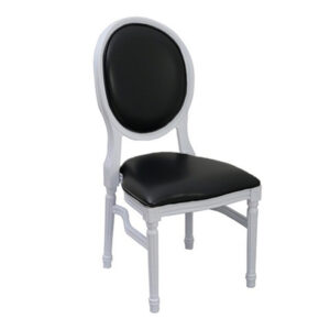 White Castle Chair, Black Pads