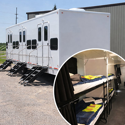 Bunk trailer rental
