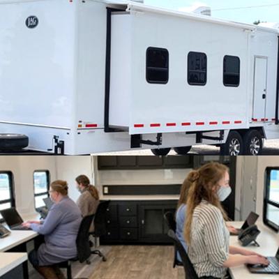 Mobile command center setup