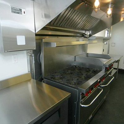 Temporary kitchen rental setup