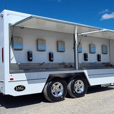 Portable sink rental for temporary operations